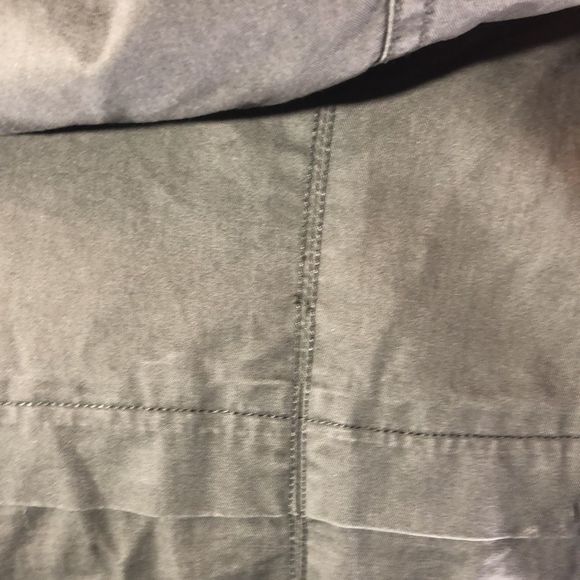 Ambiance Olive Green Jacket Size Med. /Army Style Olive Drab Green Cotton Outer - Picture 10 of 16